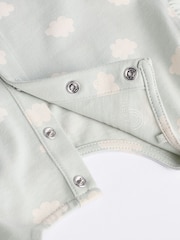 Sage Green/Tan Brown Character Baby Long Sleeve 100% Cotton Tops 4 Pack - Image 10 of 12