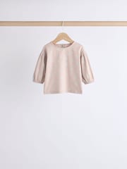 Sage Green/Tan Brown Character Baby Long Sleeve 100% Cotton Tops 4 Pack - Image 7 of 12