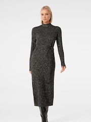 Forever New Black Sophie Sequin Dress - Image 3 of 5