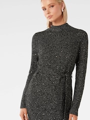 Forever New Black Sophie Sequin Dress - Image 5 of 5