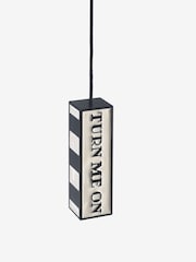 Black/White Turn Me On Slogan Light Pull - Image 4 of 4