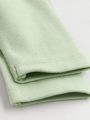 Vert sauge Vert/ Blanc/ Grey Pointelle - Bébé Manches longues 100% Coton Body 3 Lot - Image 11 de 11