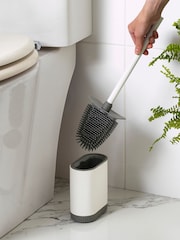 White Slimline Silicone Toilet Brush - Image 2 of 4