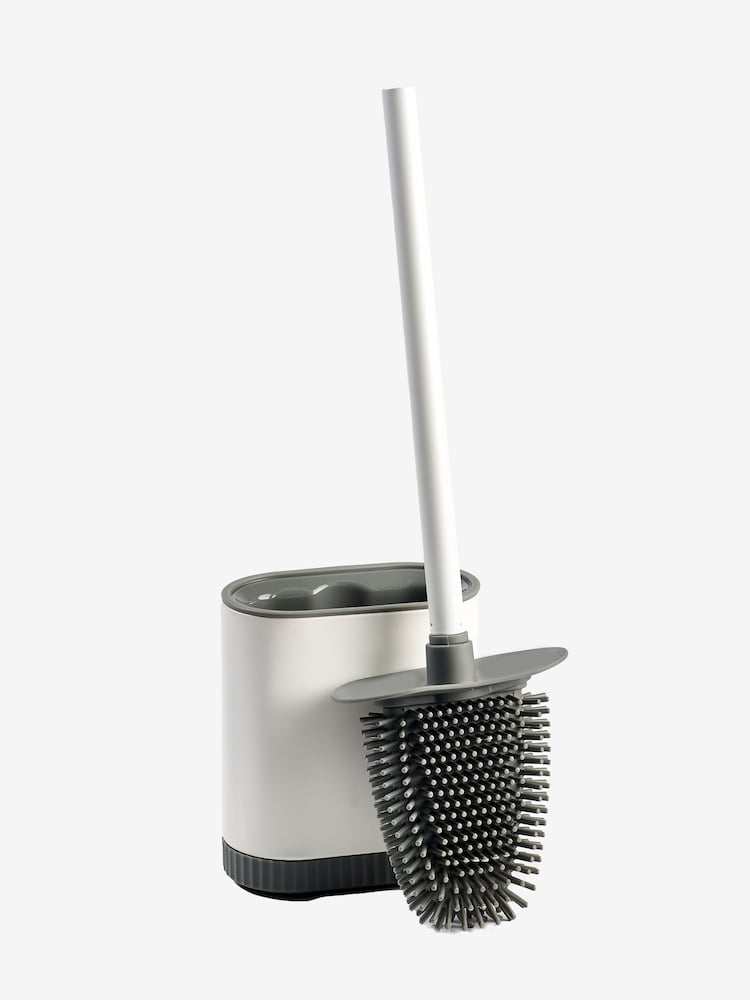 White Slimline Silicone Toilet Brush - Image 4 of 4