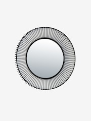 Black Wire Round Wall Mirror - Image 3 of 5