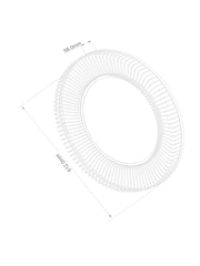Black Wire Round Wall Mirror - Image 4 of 5