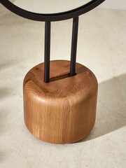Natural Ash Wood Removable Vanity Mirror - Image 4 of 7