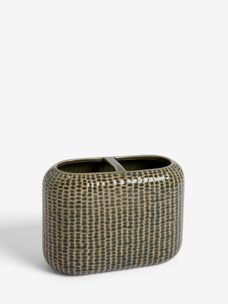 Green Pattern Toothbrush Tidy - Image 3 of 3