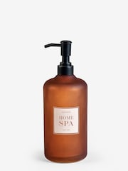 Brown Frosted Glass Reusable Large Dispenser Bottles - Image 2 of 4