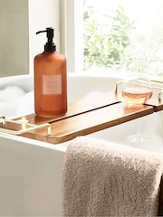 Natural Ashwood Gold Handle Bath Tray - Image 3 of 5