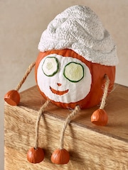 Orange Spa Pumpkin Ornaments Set of 2 - Image 2 of 4