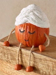 Orange Spa Pumpkin Ornaments Set of 2 - Image 3 of 4