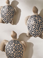 Natural Geo Turtle Ornaments Set of 3 - Image 3 of 4