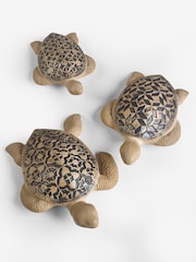 Natural Geo Turtle Ornaments Set of 3 - Image 4 of 4