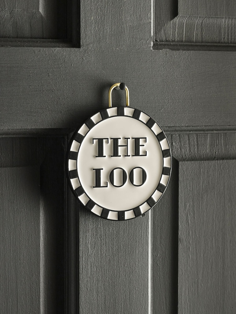 Slogan Bathroom Door Sign - Imagen 1 de 4