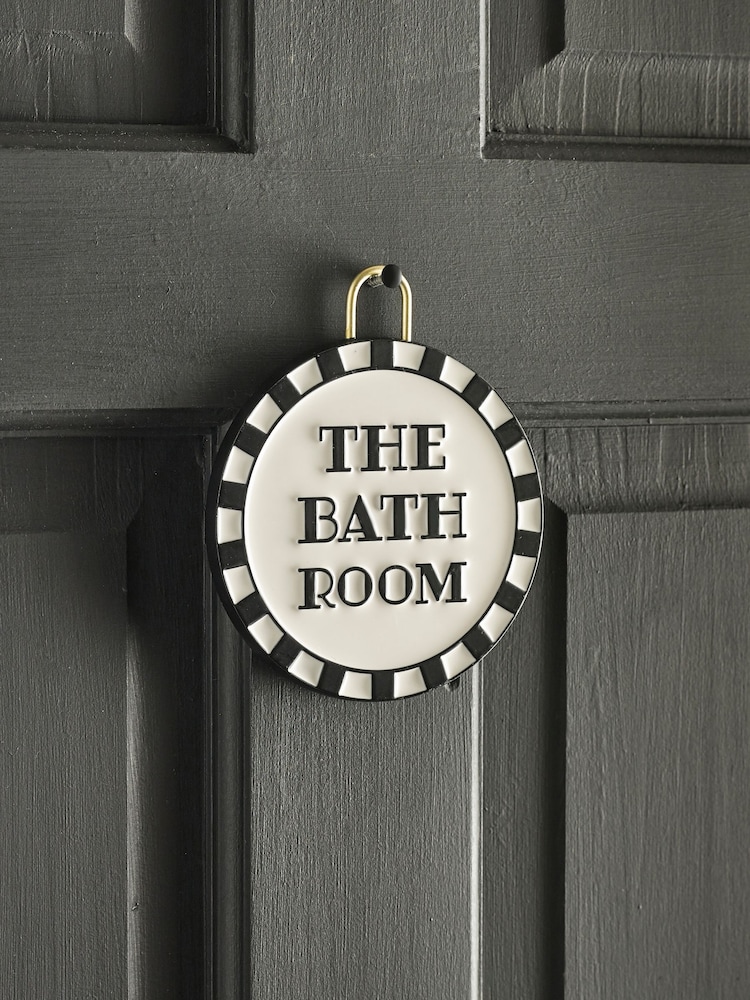 Slogan Bathroom Door Sign - Imagen 2 de 4
