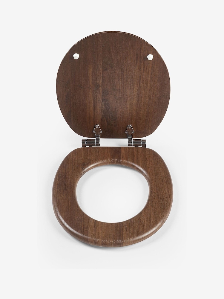 Natural Wood Effect Toilet Seat - Image 3 of 3