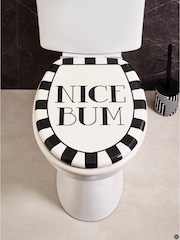 Monochrome Nice Bum Toilet Seat - Image 1 of 3