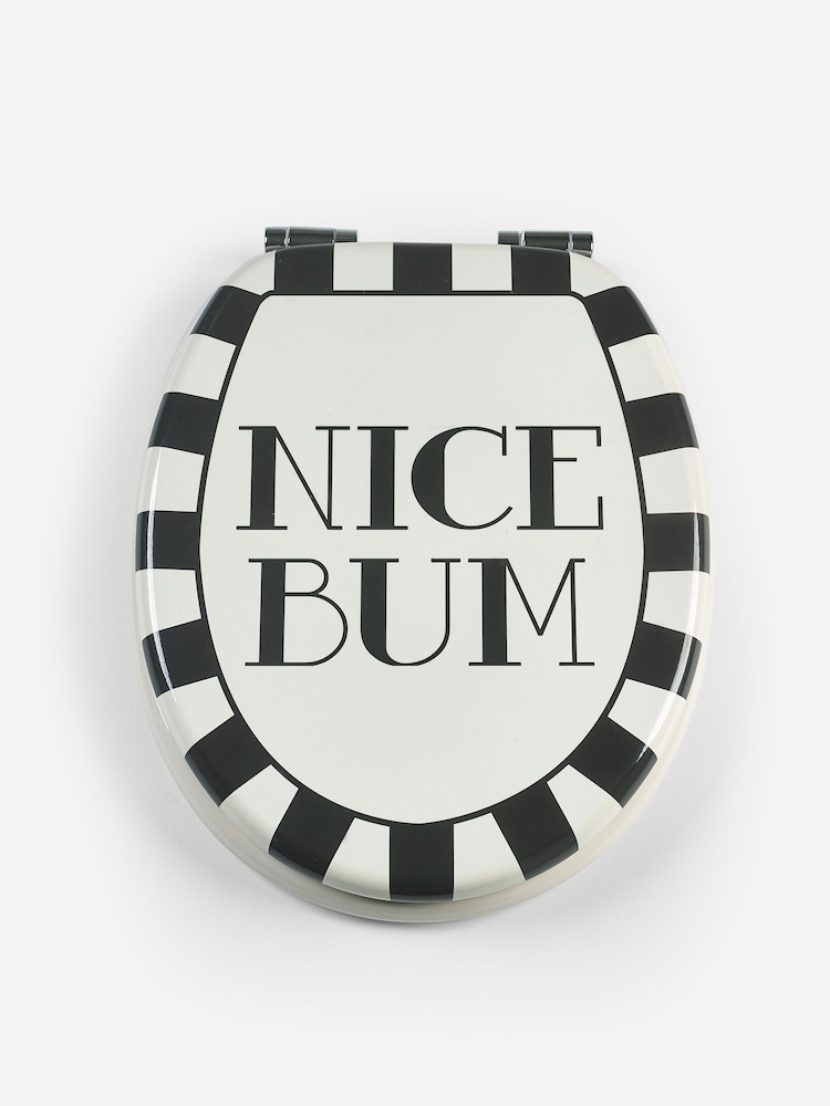 Monochrome Nice Bum Toilet Seat - Image 2 of 3