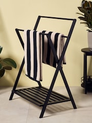 Black Folding Towel Rack - Image 1 of 6
