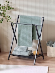 Black Folding Towel Rack - Image 2 of 6