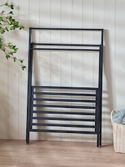 Black Folding Towel Rack - Image 3 of 6
