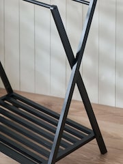 Black Folding Towel Rack - Image 4 of 6