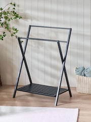 Black Folding Towel Rack - Image 5 of 6