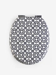 Monochrome Geo Toilet Seat - Image 2 of 3