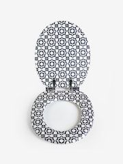 Monochrome Geo Toilet Seat - Image 3 of 3