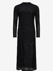 Mint Velvet Velvet Devoré Midi Dress - Изображение 3 из 4
