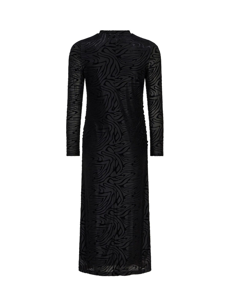 Mint Velvet Velvet Devoré Midi Dress - Изображение 4 из 4