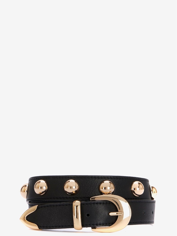 Mint Velvet Black Black Statement Leather Belt - Image 2 of 3 Mint Velvet Black Black Statement Leather Belt - Image 2 of 3