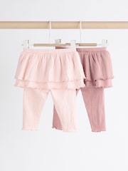 Rosa/Creme - Tutu-Leggings für Babys im 2er-Pack - Bild 2 von 10