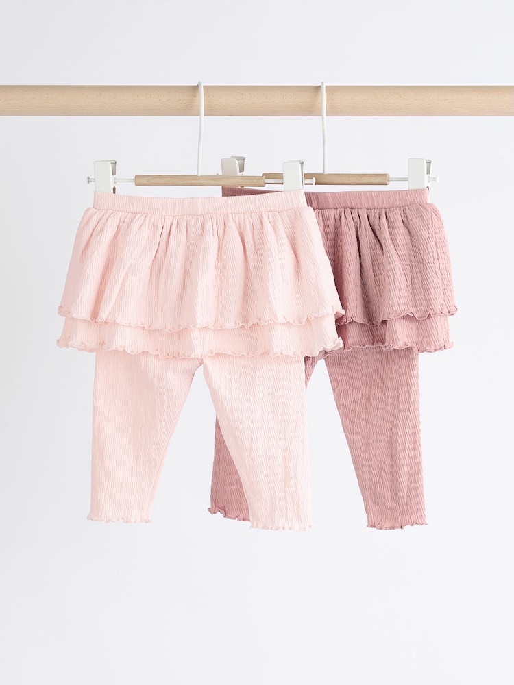 Rosa/Creme - Tutu-Leggings für Babys im 2er-Pack - Bild 2 von 10