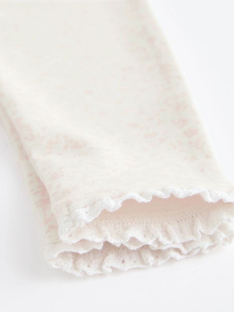 White/Pink Baby Leggings 4 Pack (0mths-2yrs) - Image 10 of 10