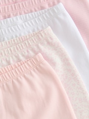 White/Pink Baby Leggings 4 Pack (0mths-2yrs) - Image 8 of 10