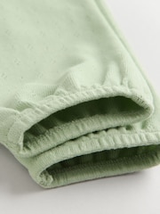 Salbeigrün/Pointelle - Baby-Leggings aus 100 % Baumwolle im 3er-Pack - Bild 5 von 5