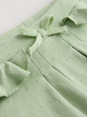 Salbeigrün/Pointelle - Baby-Leggings aus 100 % Baumwolle im 3er-Pack - Bild 4 von 5