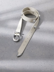 Mint Velvet Cream Statement Leather Belt - Image 2 of 2