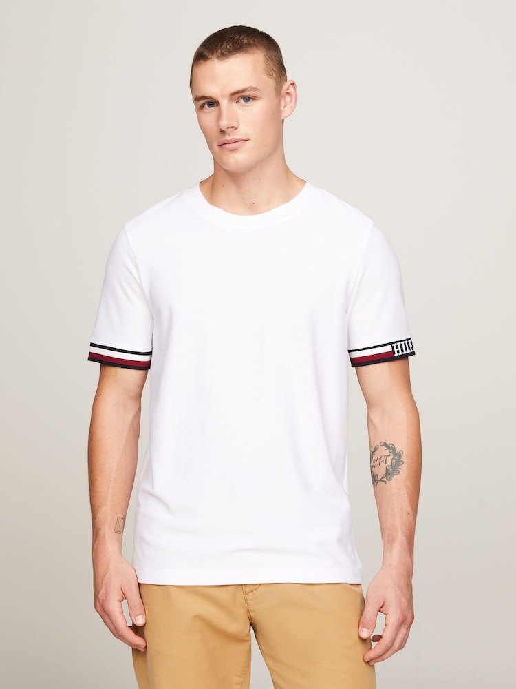 Tommy Hilfiger White Monotype T-Shirt - Image 1 of 6