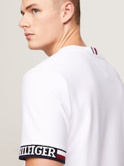 Tommy Hilfiger White Monotype T-Shirt - Image 4 of 6