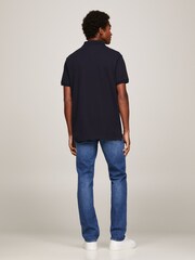 Tommy Hilfiger Blue Monotype Polo Top - Image 2 of 6