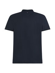 Tommy Hilfiger Blue Monotype Polo Top - Image 6 of 6
