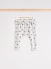 Grey Bow Print Baby Leggings 3 Pack - Image 2 of 11