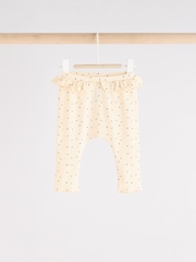 Grey Bow Print Baby Leggings 3 Pack - Image 4 of 11