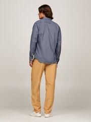 Tommy Hilfiger Blue Houndstooth 100% Cotton Shirt - Image 2 of 6