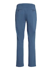 Tommy Hilfiger Blue Denton Structure Chino Trousers - Image 5 of 6