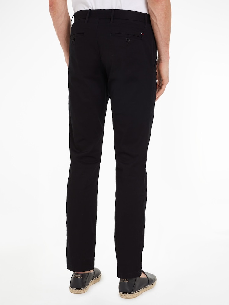 Tommy Hilfiger Black 1985 Pima Chino Trousers - Image 2 of 5 Tommy Hilfiger Black 1985 Pima Chino Trousers - Image 2 of 5