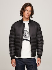 Tommy Hilfiger Black Packable Bomber Jacket - Image 1 of 6